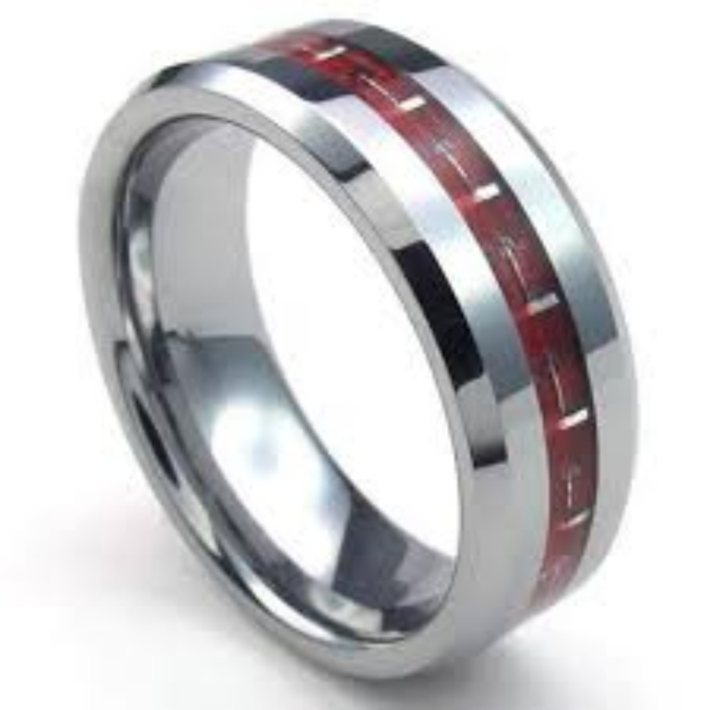 Tungsten Carbide Band Mens Ring-2 for $15